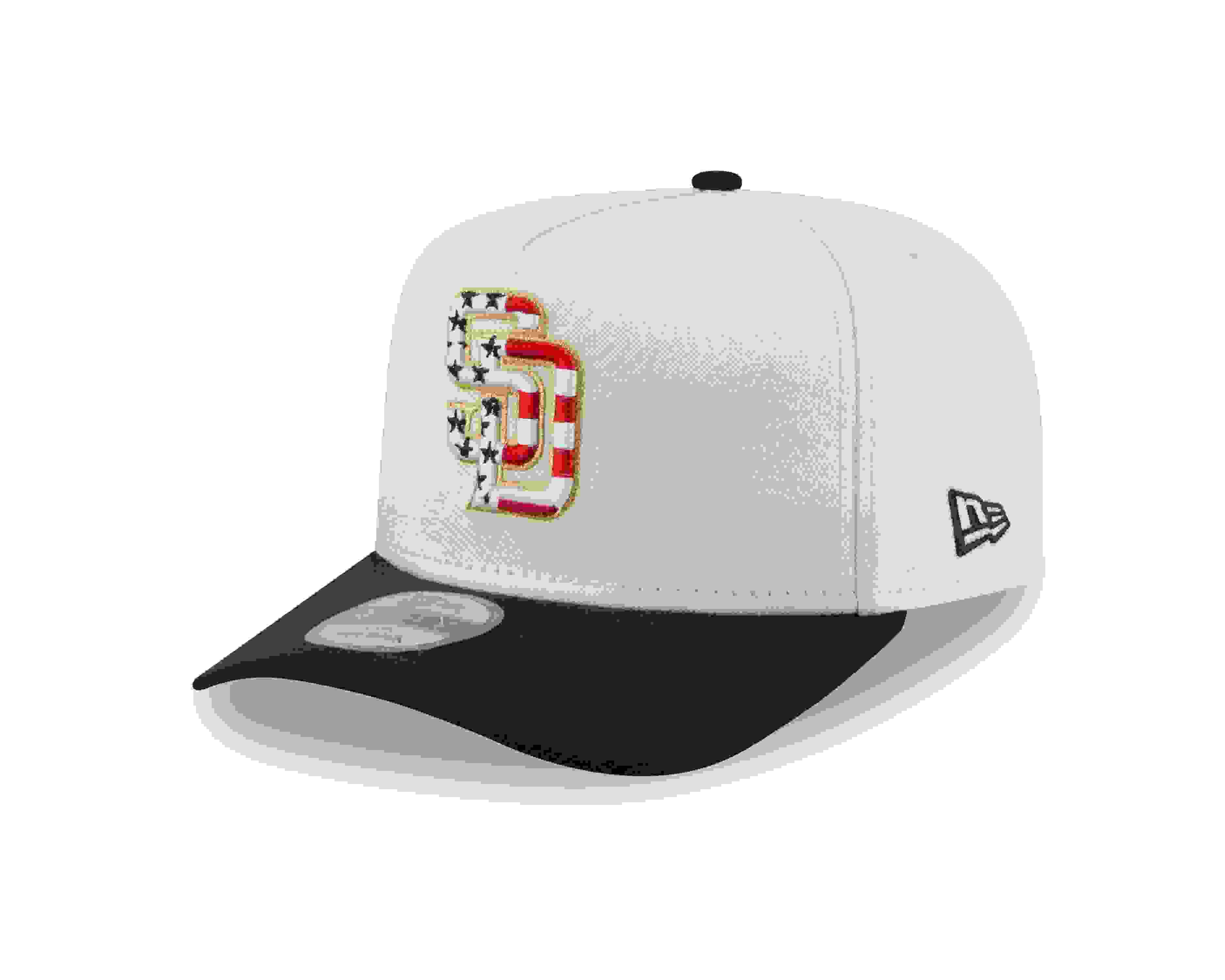 New Era San Diego Padres 9FIFTY A-Frame 4th of July Cream Snapback Hat